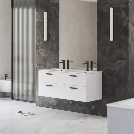 Chrome SD II 60 fehér, fekete fogantyúval 152 mm