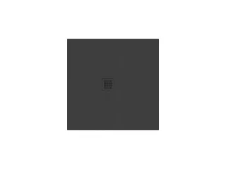 Slate Pro zuhanytálca 80x80 matt fekete