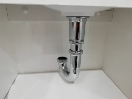 Mosdószifon 'U' krómozott