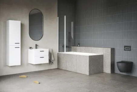 Chrome SD II 60 fehér, fekete fogantyúval 152 mm