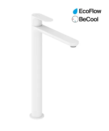 Eleganta álló mosdócsaptelep BeCool 335 mm leeresztő nélkül EL 015.11WV, White Velvet
