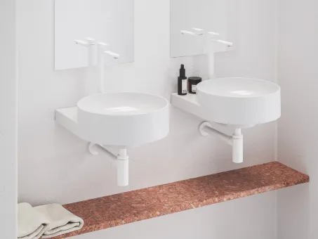 Eleganta álló mosdócsaptelep BeCool 335 mm leeresztő nélkül EL 015.11WV, White Velvet