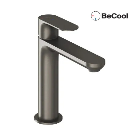 Eleganta álló mosdócsaptelep BeCool 174 mm leeresztő nélkül EL 012.21GB, Graphite Brushed