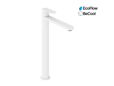 Eleganta álló mosdócsaptelep BeCool 335 mm leeresztő nélkül EL 015.11WV, White Velvet
