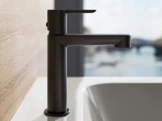 Puri álló mosdócsaptelep leeresztő nélkül 190 mm, PU 014.21BL, fekete