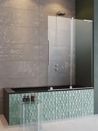 Furo SL PND II kádparaván 110 átlátszó jobbos