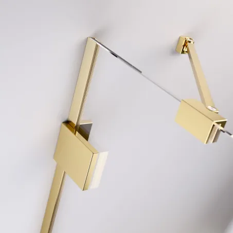 Essenza Pro Gold KDJ szögletes arany zuhanykabin 120x80 átlátszó balos