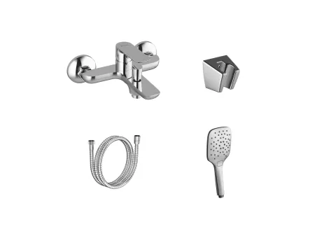 Classic fali kádcsaptelep, szettel, króm CL 022.00CR+S