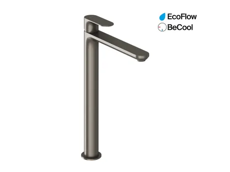 Eleganta álló mosdócsaptelep BeCool 335 mm leeresztő nélkül EL 015.21GB, Graphite Brushed
