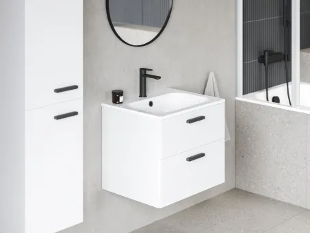 Chrome II SD 80 fehér, fekete fogantyúval 152 mm