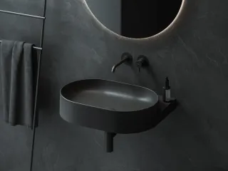 Yard 60 kerámiamosdó matt fekete, túlfolyó furat nélkül