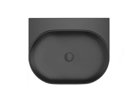 Yard 60 kerámiamosdó matt fekete, túlfolyó furat nélkül