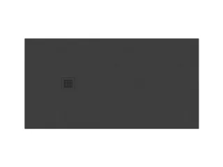 Slate Pro zuhanytálca 160x90 matt fekete