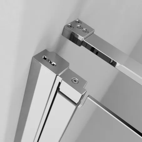 Nes PTJ szögletes zuhanykabin 90×100B átlátszó, balos, ajtó a rövidebb oldalon