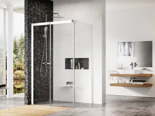 Matrix MSDPS 110x80 zuhanykabin bal fehér+transparent