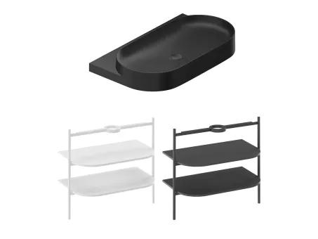 Yard 80 kerámiamosdó matt fekete