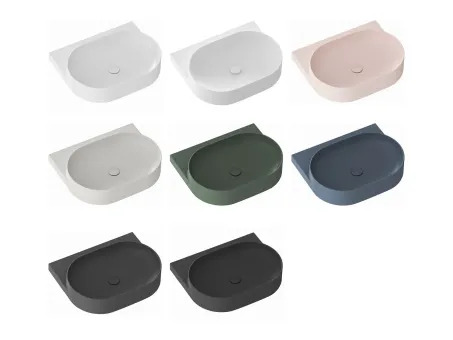 Yard 60 kerámiamosdó matt fekete, túlfolyó furat nélkül