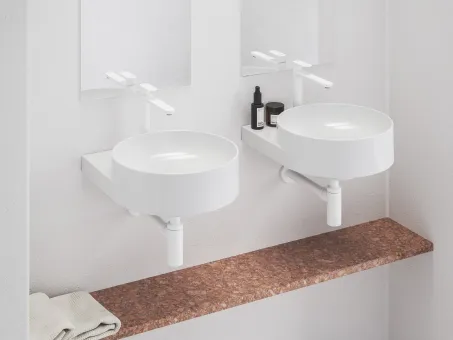 Eleganta álló mosdócsaptelep BeCool 220 mm leeresztő nélkül EL 014.11WV, White Velvet