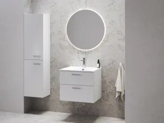 Chrome II SB 39 magasszekrény bal, fehér, króm fogantyúval 152 mm