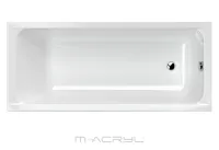 Eco egyenes akril kád 170x75