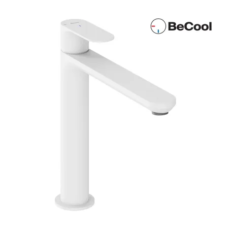 Eleganta álló mosdócsaptelep BeCool 220 mm leeresztő nélkül EL 014.11WV, White Velvet