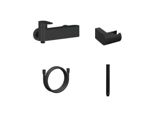 Chrome fali zuhanycsaptelep szettel, matt fekete CR II 032.20BL+S