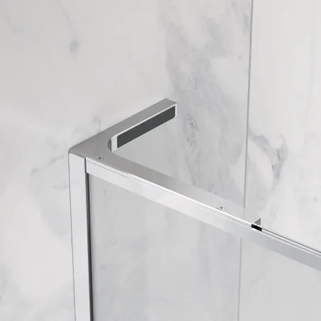﻿Modo F SL II Brushed Nickel Walk-in szálcsiszolt króm zuhanyfal 50 átlátszó balos