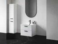 Chrome II SB 39 magasszekrény bal, fehér, fekete fogantyúval 152 mm