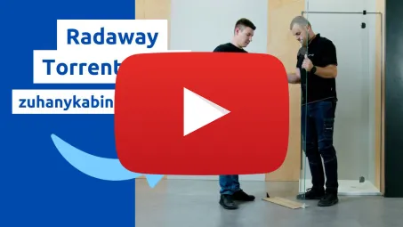 Torrenta KDJ szögletes zuhanykabin 90x90 átlátszó jobbos