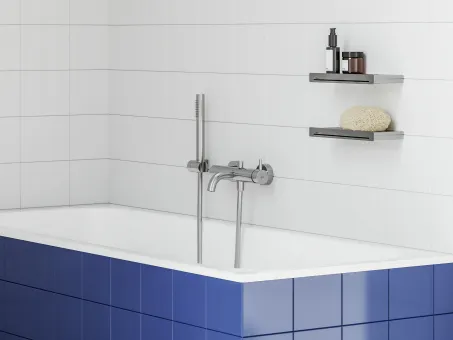 Espirit fali kádcsaptelep szettel, króm ES 022.00CR+S