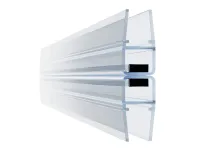 Műanyag mágneses profilszett függőleges 180° egyenes