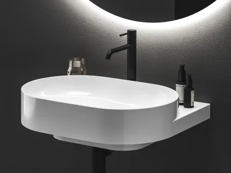 Espirit álló mosdócsaptelep BeCool 250 mm leeresztő nélkül ES 014.21BM, Black Matt