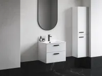 Chrome II SB 39 magasszekrény jobb, fehér, fekete fogantyúval 152 mm