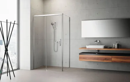 Idea KDJ szögletes zuhanykabin 140x70 átlátszó balos