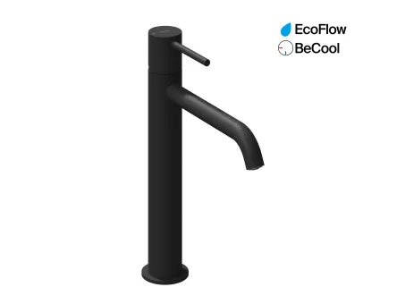 Espirit álló mosdócsaptelep BeCool 250 mm leeresztő nélkül ES 014.21BM, Black Matt