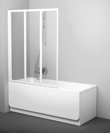 VS3 130 kádparaván fehér+transparent