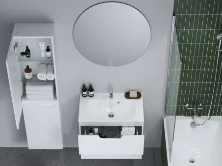 Classic II SD 60 fürdőszobai szekrény mosdó alá fehér/fehér