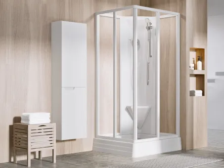 Angela 90x90 zuhanytálca PU fehér