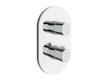 Chrome II termosztátos 3-utas csaptelep, alaptest nélkül CR II 067.00CR.O3.RB071, króm