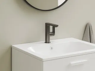 Chrome II álló mosdócsaptelep, 165 mm, leeresztő nélkül, szálcsiszolt grafit CR II 014.22GB