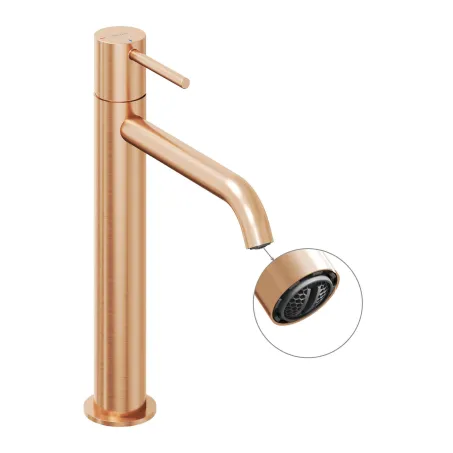 Espirit álló mosdócsaptelep BeCool 250 mm leeresztő nélkül ES 014.61RGB, Rose Gold Brushed
