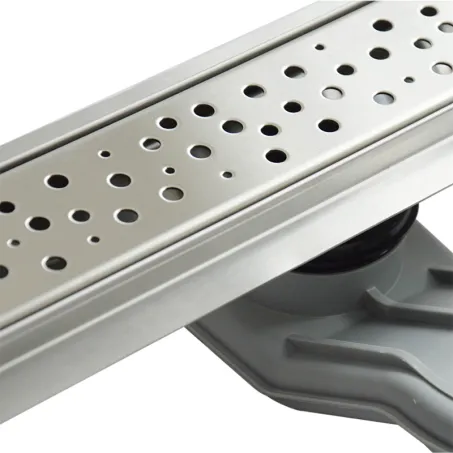 W010 W-Drain zuhanyfolyóka, Dots mintázatú ráccsal 80cm