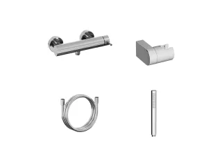 Espirit fali zuhanycsaptelep szett nélkül, króm ES 032.00CR+S