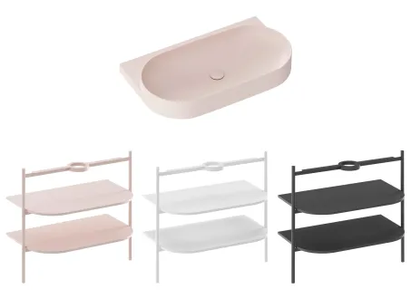 Yard 80 kerámiamosdó Alabaster Pink