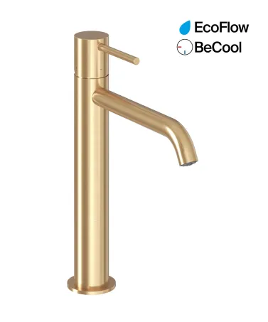 Espirit álló mosdócsaptelep BeCool 250 mm leeresztő nélkül ES 014.61GLB, Gold Brushed