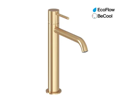 Espirit álló mosdócsaptelep BeCool 250 mm leeresztő nélkül ES 014.61GLB, Gold Brushed