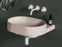 Yard 60 kerámiamosdó Alabaster Pink, túlfolyó furat nélkül