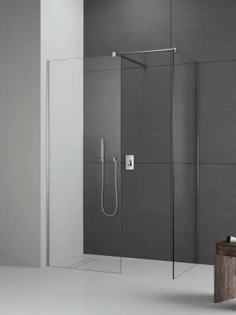 Modo X III Walk-in zuhanyfal 50x50 átlátszó