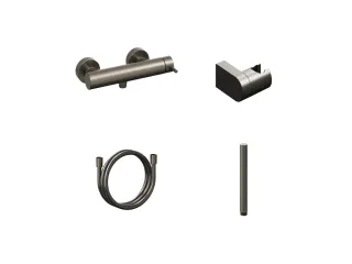 Espirit fali zuhanycsaptelep szettel, grafit ES 032.20GB+S