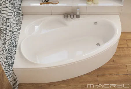 Daria aszimmetrikus akril kád 160x105 jobbos